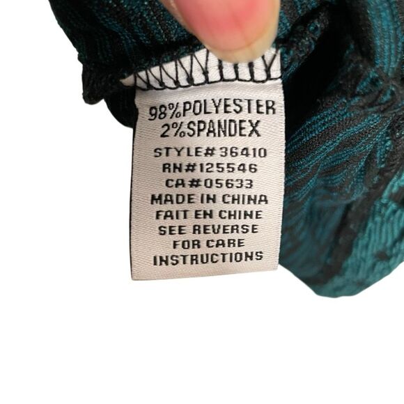 Habitat Womens Basket Weave Jacket S Teal Basket Weave Normcore Button Front - Picture 6 of 7